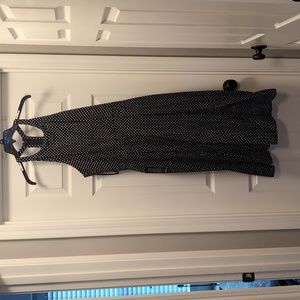 Navy blue polka dot NWT size 12 dress